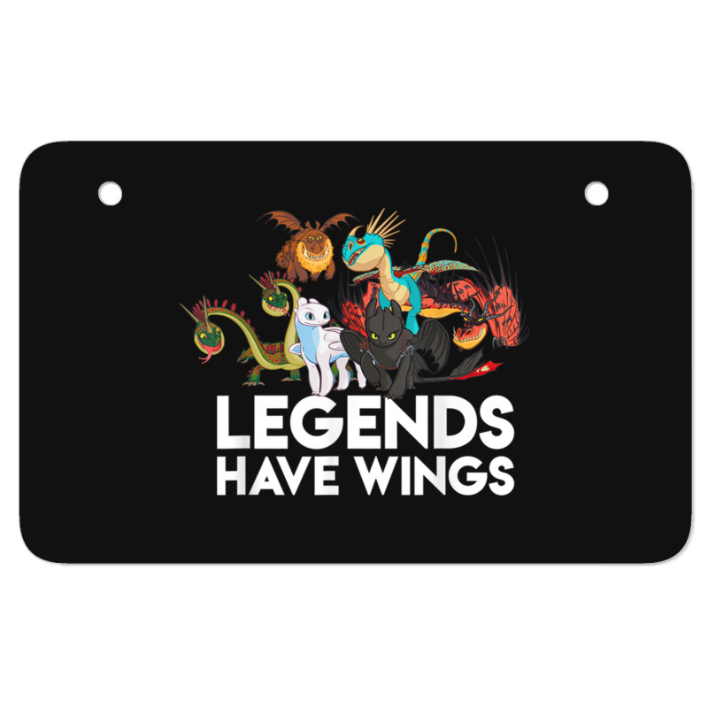 How To Train Your Dragons 3 Hidden World Legends Have Wings Atv License Plate | Artistshot