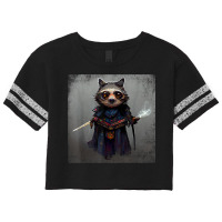 Cute Raccoon Samurai Japanese Bushido Warrior Code Racoon Scorecard Crop Tee | Artistshot