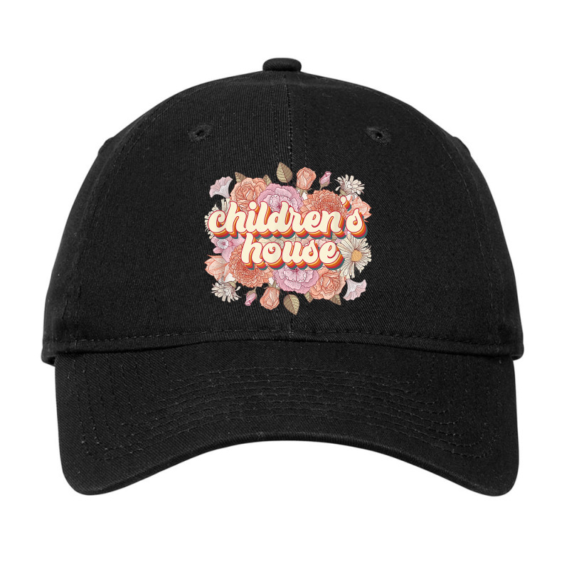 Children’s House Floral Montessori Teacher Montessori School Adjustable Cap | Artistshot