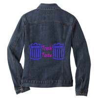 Blue Trash Taste Ladies Denim Jacket | Artistshot