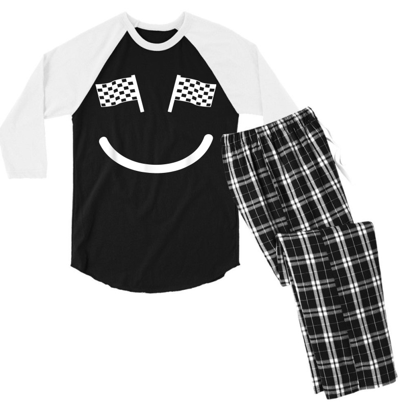 Racing Smile For Race Car Parties Valentine Men's 3/4 Sleeve Pajama Set | Artistshot