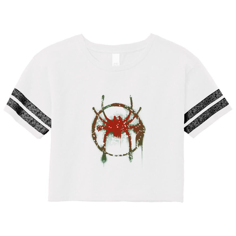 Miles Morales Spider Symbol Spiderverse Scorecard Crop Tee by wolulasdelapanbelas | Artistshot