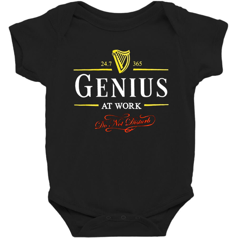 Genius At Work, Do Not Disturb, Genius, At Work, Genius At Works, Geni Baby Bodysuit by cm-arts | Artistshot