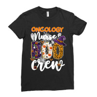 Oncology Nurse Boo Crew Funny Rn Matching Halloween Costume Ladies Fitted T-shirt | Artistshot