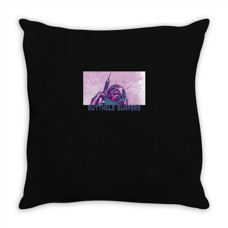 Btthole Surfers - Syringe - Tribute Design Throw Pillow | Artistshot