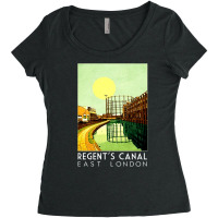 Regents Canal, Regents, Canal, Regents Canals, Regents Canal Vintage,  Women's Triblend Scoop T-shirt | Artistshot