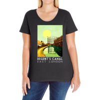 Regents Canal, Regents, Canal, Regents Canals, Regents Canal Vintage,  Ladies Curvy T-shirt | Artistshot