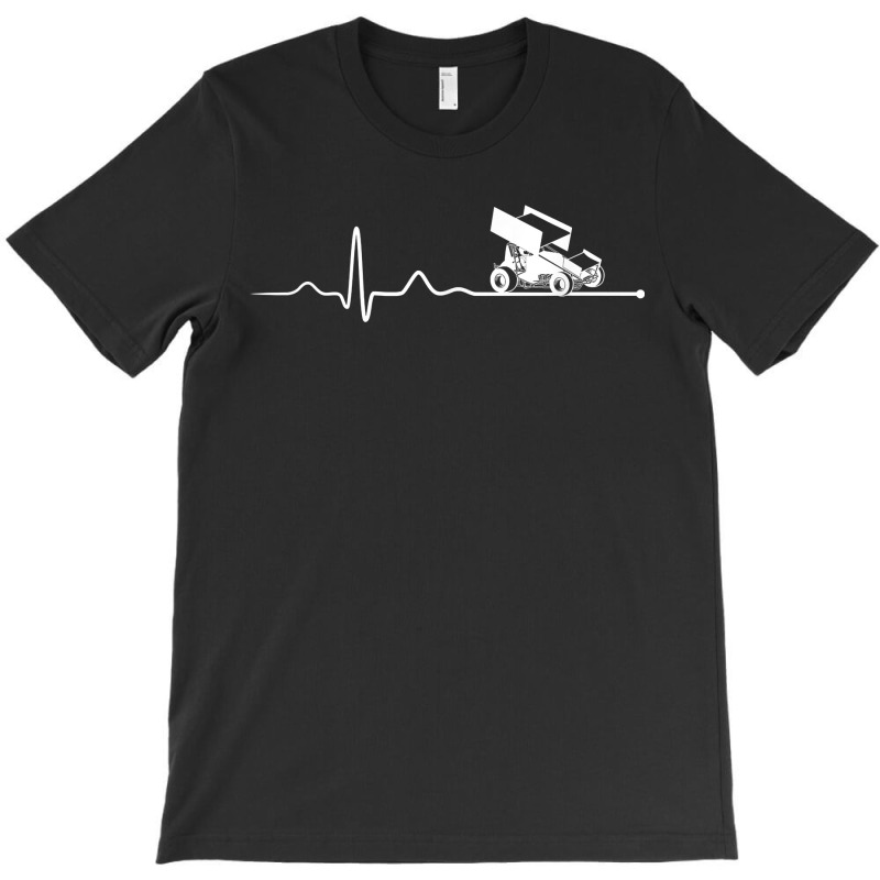 Sprint Car Racing Sprint Car Racing Heartbeat T-shirt | Artistshot