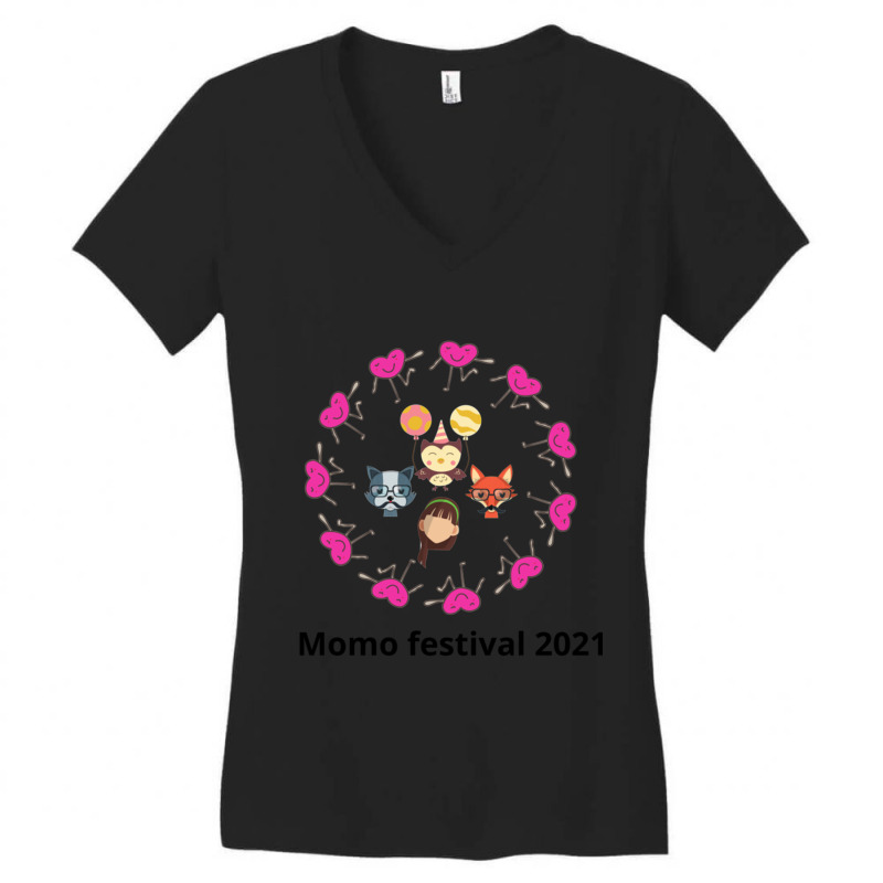 Momo Festival 2021 Women's V-Neck T-Shirt by HARRIETNELSON | Artistshot