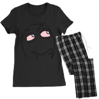 Troll Face Be Me Pensive Red Eyes Smoker High Reaction Face Hd High Qu Women's Pajamas Set | Artistshot