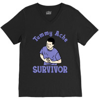 Tummy Ache Survivor V-neck Tee | Artistshot