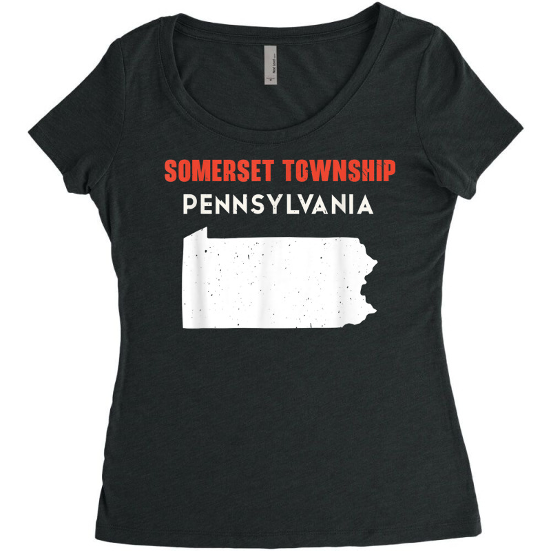 Somerset Township Pennsylvania Usa State America Travel Women's Triblend Scoop T-shirt by Amenity | Artistshot