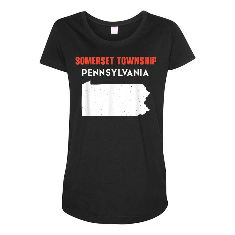 Somerset Township Pennsylvania Usa State America Travel Maternity Scoop Neck T-shirt by Amenity | Artistshot