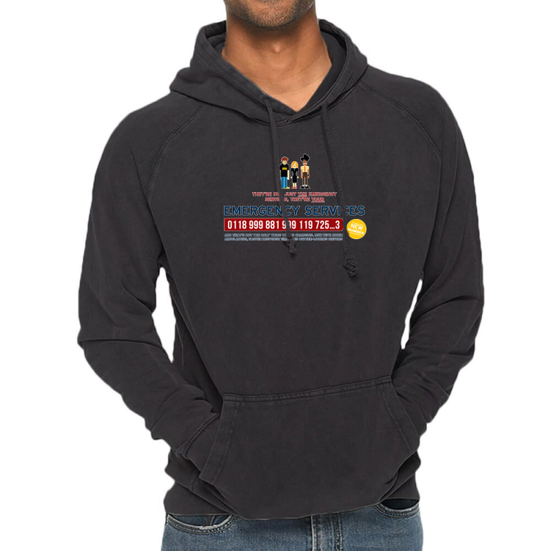 It Crowd Emergency Services Vintage Hoodie | Artistshot