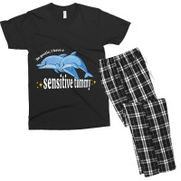 Be Gentle I Have A Sensitive Tummy           (1) Men's T-shirt Pajama Set | Artistshot