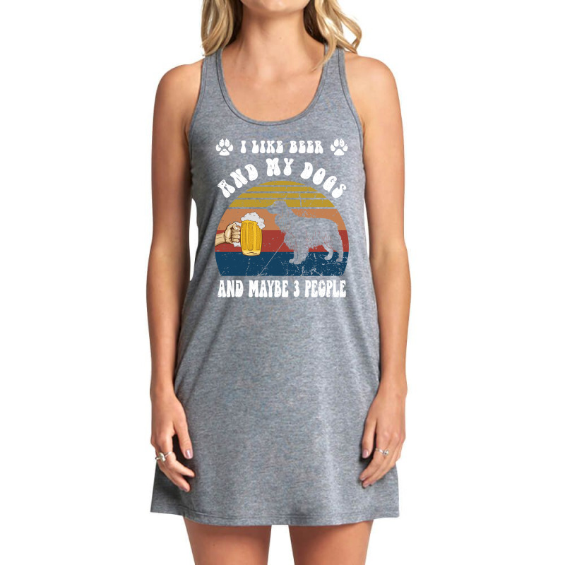 I Like Beer   My Dogs Cocker Spaniel Tank Dress by wilber.bourque | Artistshot