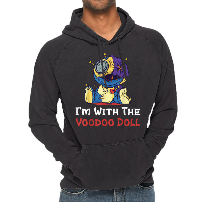 Voodoo Halloween Costume I Still Play With Broken Heart Doll Vintage Hoodie | Artistshot