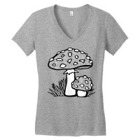 Mushroom Shirt Fungal Mycology Fungi Foraging Forest T Shirt Women's V-neck T-shirt | Artistshot