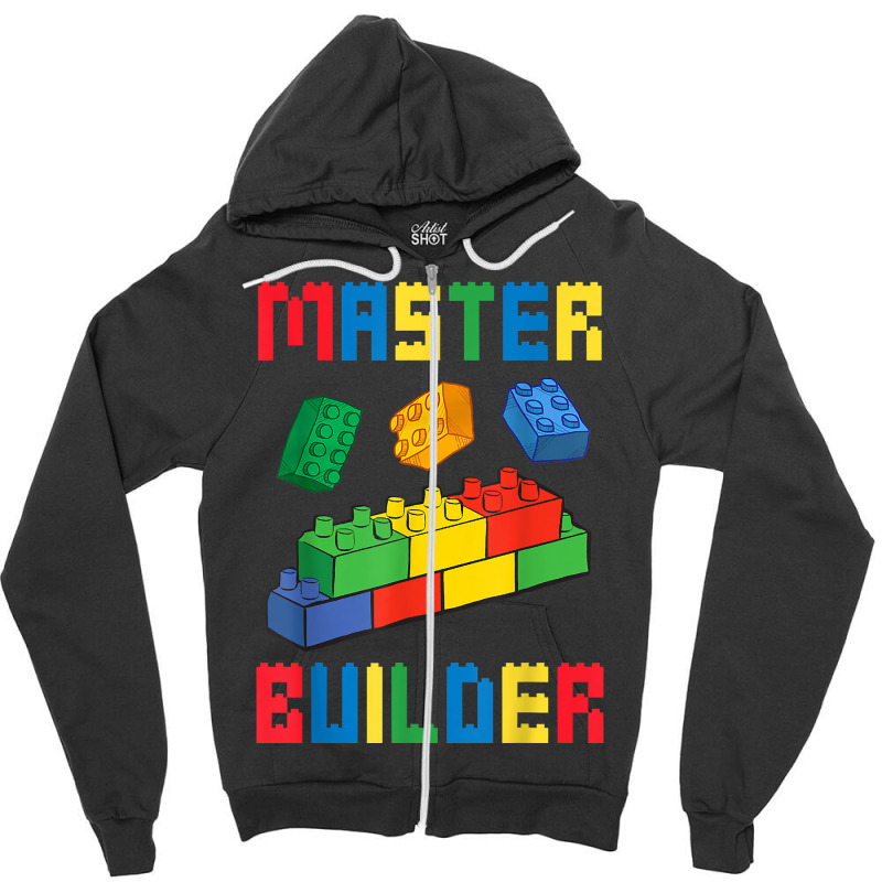 Brick Builder Funny Blocks Building Master Builder Toys Kids T Shirt Zipper Hoodie | Artistshot