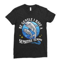 Be Gentle I Have A Sensitive Tummy     (1) Ladies Fitted T-shirt | Artistshot