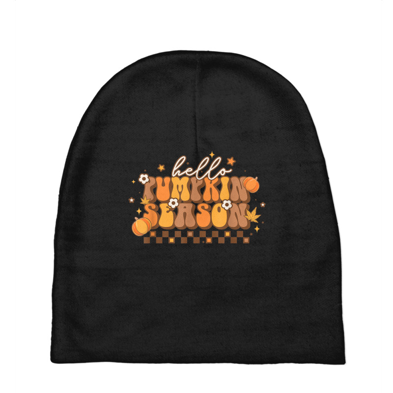 Hello Pumpkin Season Baby Beanies by Fashzilla | Artistshot