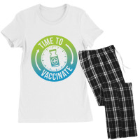 Vaccine02 Time To Vaccinate Women's Pajamas Set | Artistshot