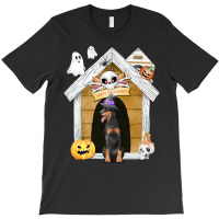 Funny Halloween Dobermann Dog T  Shirt Halloween Dobermann Dog Witch H T-shirt | Artistshot