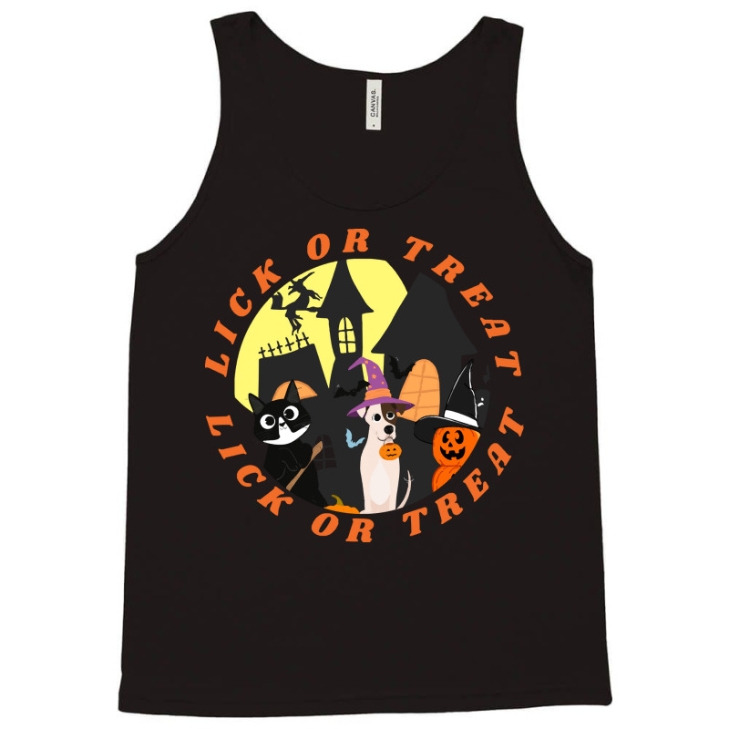 Funny Halloween Gift T  Shirt Lick Or Treat,trick Or Treat, Happy Hall Tank Top by tshirtgreyhound | Artistshot