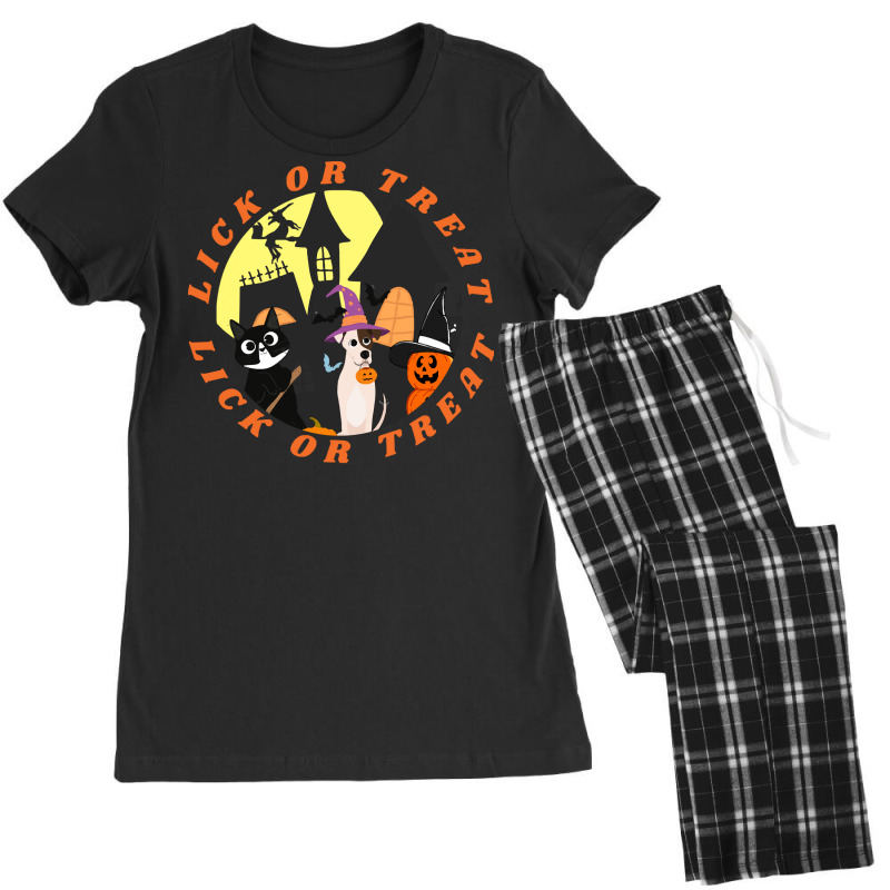 Funny Halloween Gift T  Shirt Lick Or Treat,trick Or Treat, Happy Hall Women's Pajamas Set by tshirtgreyhound | Artistshot