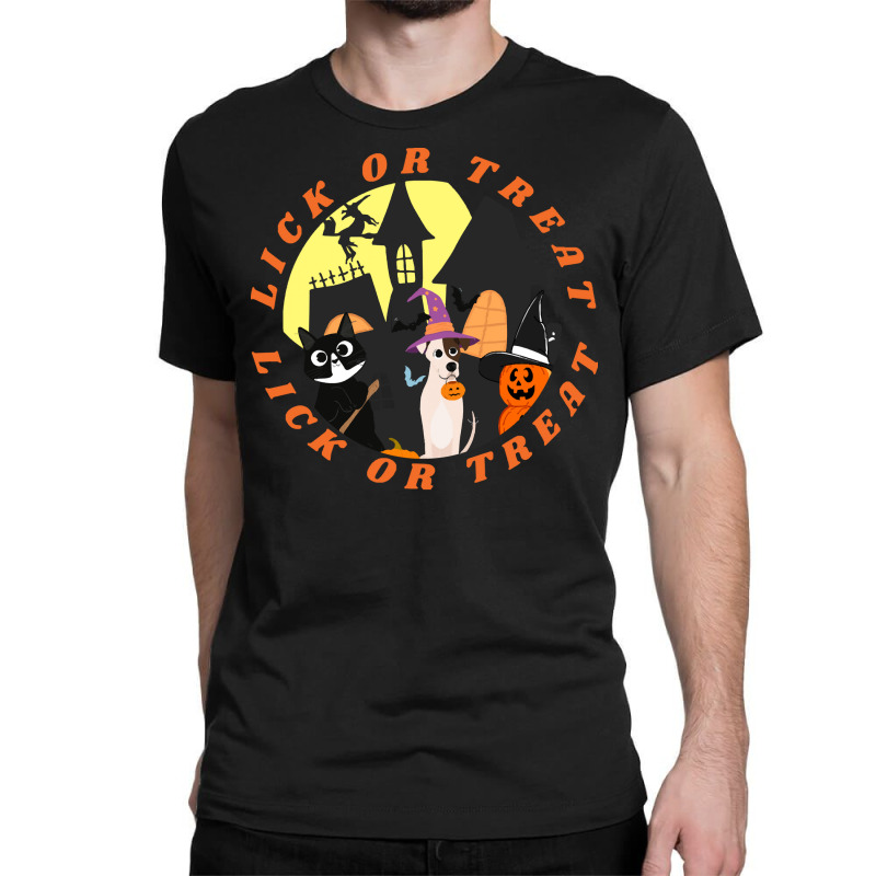 Funny Halloween Gift T  Shirt Lick Or Treat,trick Or Treat, Happy Hall Classic T-shirt by tshirtgreyhound | Artistshot