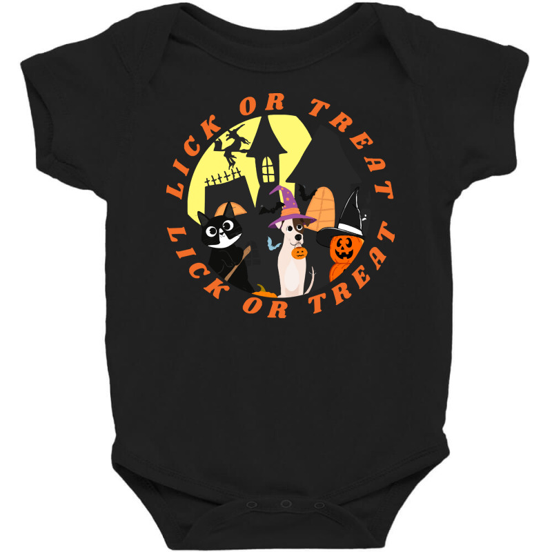 Funny Halloween Gift T  Shirt Lick Or Treat,trick Or Treat, Happy Hall Baby Bodysuit by tshirtgreyhound | Artistshot