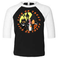 Funny Halloween Gift T  Shirt Lick Or Treat,trick Or Treat, Happy Hall Toddler 3/4 Sleeve Tee | Artistshot