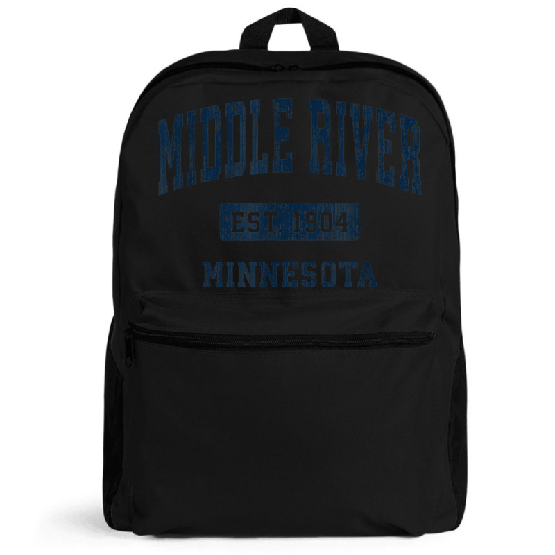 Middle River Minnesota Mn Vintage Athletic Sports Design Backpack | Artistshot