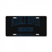 Middle River Minnesota Mn Vintage Athletic Sports Design License Plate | Artistshot