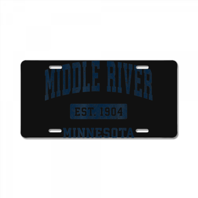 Middle River Minnesota Mn Vintage Athletic Sports Design License Plate | Artistshot