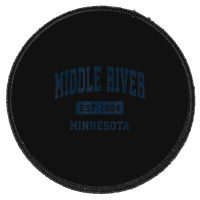 Middle River Minnesota Mn Vintage Athletic Sports Design Round Patch | Artistshot