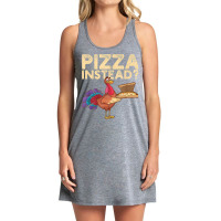 Italia Fall Thanksgiving Turkey Autumn Holiday Pizza Instead Tank Dress | Artistshot