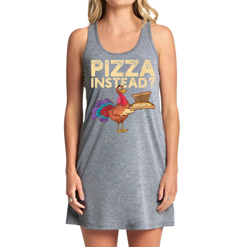 Italia Fall Thanksgiving Turkey Autumn Holiday Pizza Instead Tank Dress by Lambent | Artistshot