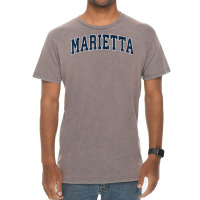 Marietta Georgia Ga Vintage Sports Design Navy Design T Shirt Vintage T-shirt | Artistshot