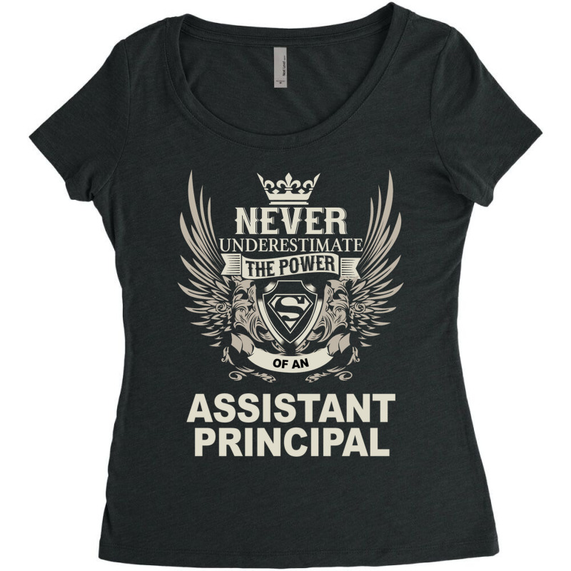 Assistant Principal Women's Triblend Scoop T-shirt by MICHAELOHARRA | Artistshot