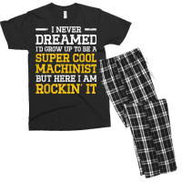 Machinist Never Machine Operator Machining Men's T-shirt Pajama Set | Artistshot