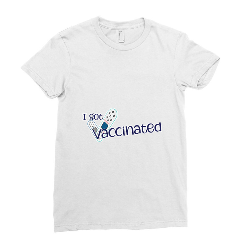 Vaccine08 I Got Vaccinated Ladies Fitted T-Shirt by ieardisj15 | Artistshot