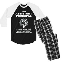 Assistant Principal Solve Problems White Men's 3/4 Sleeve Pajama Set | Artistshot