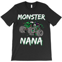 Monster Truck Rally Racing Nana Car Trucker Driver Mother T-shirt | Artistshot