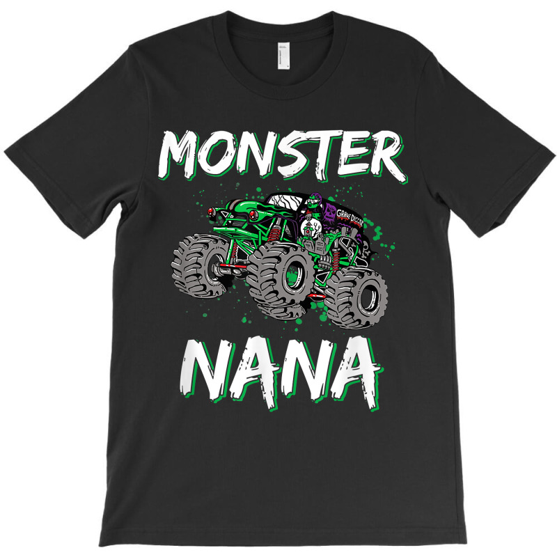 Monster Truck Rally Racing Nana Car Trucker Driver Mother T-shirt | Artistshot