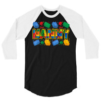 Nanny Brick Builder Funny Grandma Blocks Master Builder 3/4 Sleeve Shirt | Artistshot