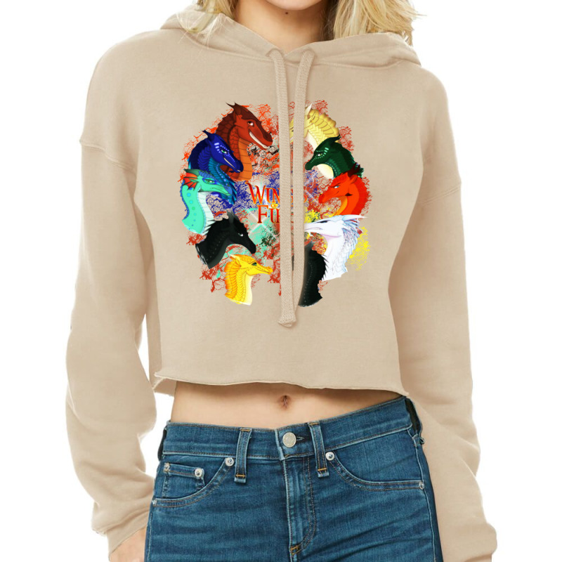 Novel Children's Fire All Cropped Hoodie by Melia art | Artistshot