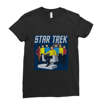 Vector Crew Ladies Fitted T-shirt Designed By Afraid.of.dominique
