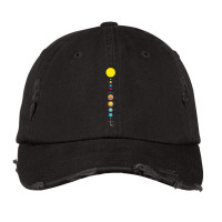 Minimalist Solar System - Astronomy Science Vintage Cap | Artistshot