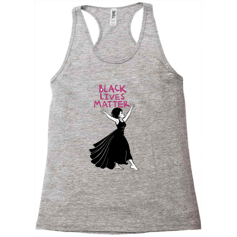 Confident And Beautiful African American Woman In A Long Dress Express Racerback Tank by cm-arts | Artistshot